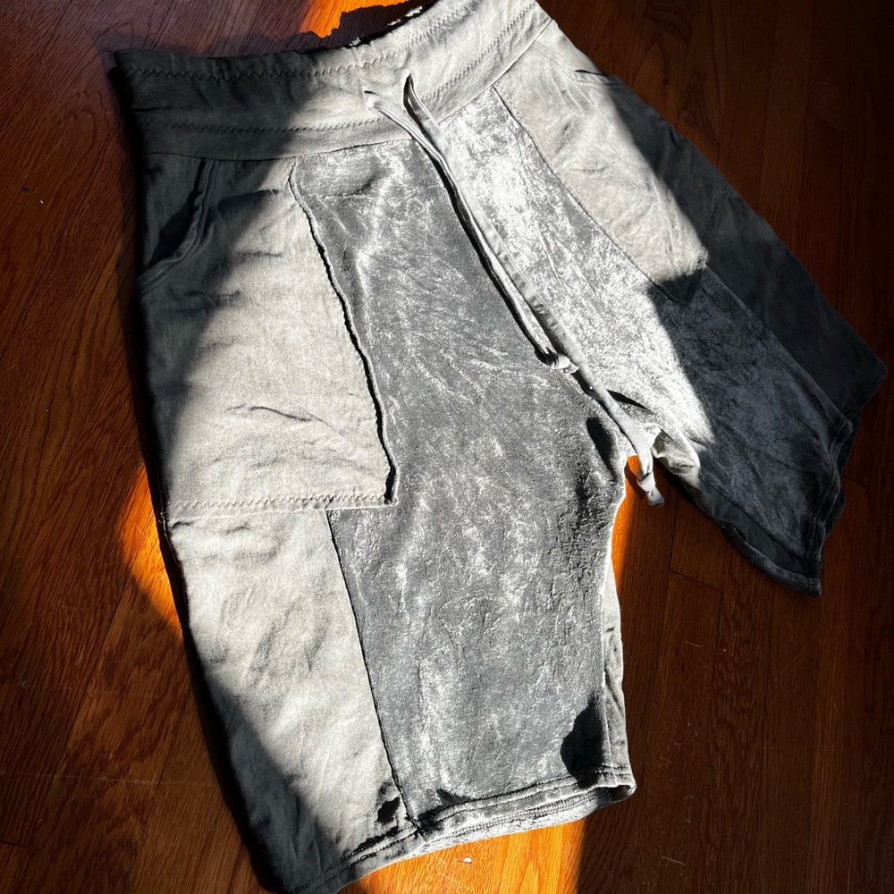 Handmade Men’s velour shorts hemp/bamboo fleece - Picture 3 of 8